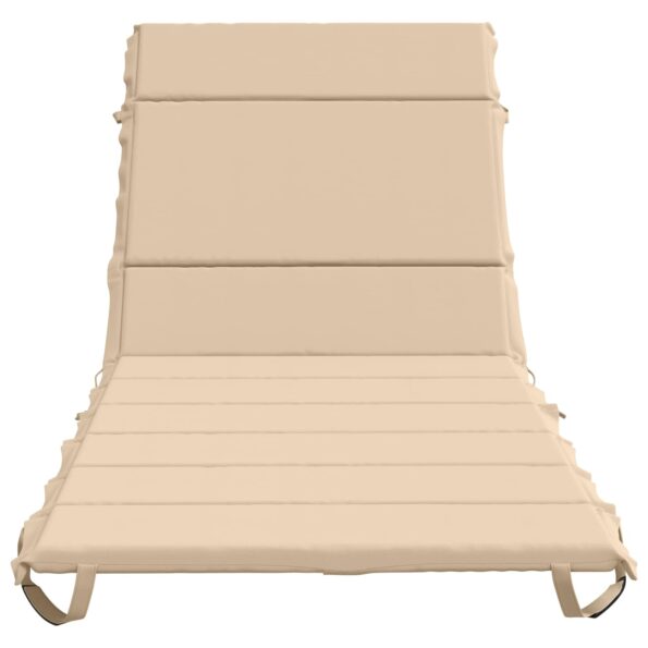 vidaXL Vankúš na ležadlo GEMERT 100% polyester Krémová 200 x 70 x 3 cm – Obrázok 4