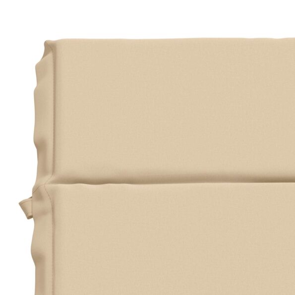 vidaXL Vankúš na ležadlo GEMERT 100% polyester Krémová 200 x 70 x 3 cm – Obrázok 6