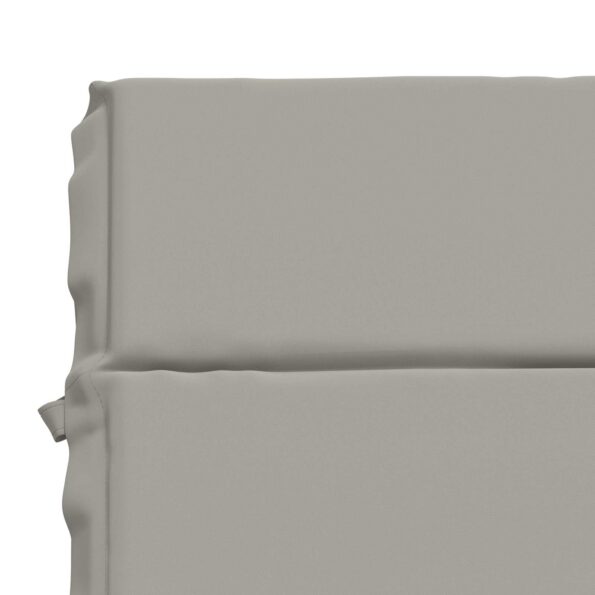 vidaXL Vankúš na ležadlo GEMERT 100% polyester Sivá 200 x 70 x 3 cm – Obrázok 6