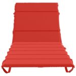 vidaXL Vankúš na ležadlo GEMERT 100% polyester Červená 200 x 70 x 3 cm – Obrázok 4