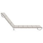 vidaXL Vankúš na ležadlo GEMERT 100% polyester Biela 200 x 90 x 3 cm – Obrázok 5