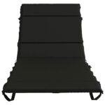 vidaXL Vankúš na ležadlo GEMERT 100% polyester Čierna 200 x 90 x 3 cm – Obrázok 4