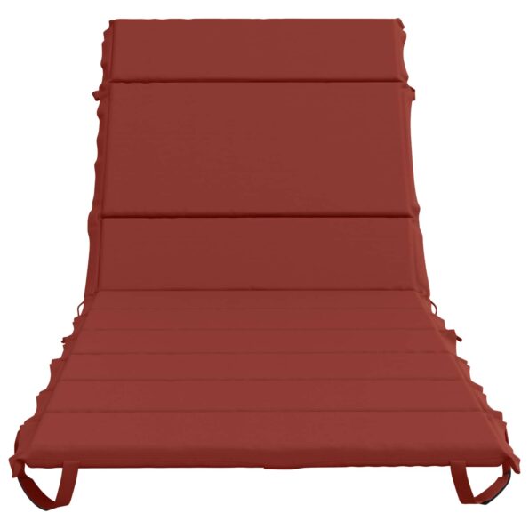 vidaXL Vankúš na ležadlo GEMERT 100% polyester Červená 200 x 90 x 3 cm – Obrázok 4