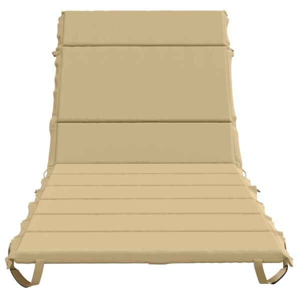 vidaXL Vankúš na ležadlo GEMERT 100% polyester Béžová 200 x 90 x 3 cm – Obrázok 4