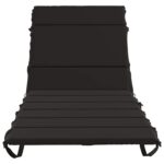 vidaXL Vankúš na ležadlo GEMERT 100% polyester Čierna 200 x 90 x 3 cm – Obrázok 4