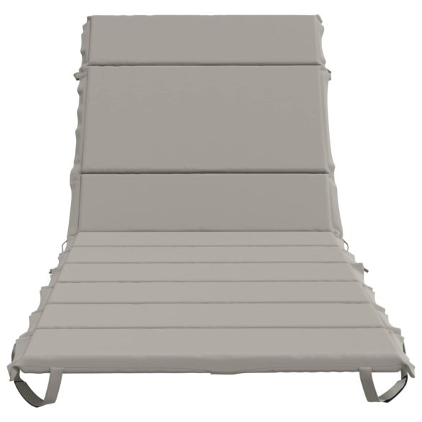 vidaXL Vankúš na ležadlo GEMERT 100% polyester Sivá 200 x 90 x 3 cm – Obrázok 4