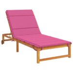vidaXL Vankúš na ležadlo GEMERT 100% polyester Ružová 200 x 90 x 3 cm – Obrázok 3