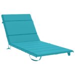 vidaXL Vankúš na ležadlo GEMERT 100% polyester Tyrkysová – Obrázok 2