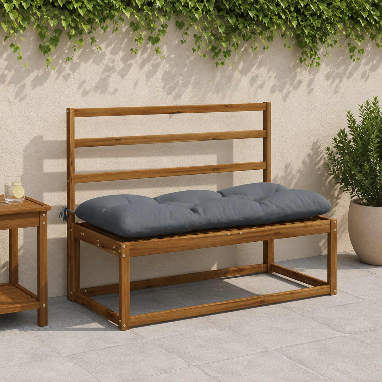 952328_1.jpg vidaXL Vankúš na lavičku VIANEN 100% polyester Modrá 100 x 50 x 12 cm – Obrázok 1