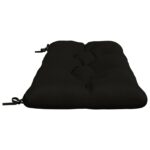 vidaXL Vankúš na lavičku VIANEN 100% polyester Čierna 100 x 50 x 12 cm – Obrázok 4