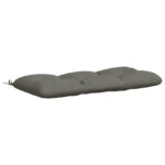 vidaXL Vankúš na lavičku VIANEN 100% polyester Sivá 100 x 50 x 12 cm – Obrázok 2
