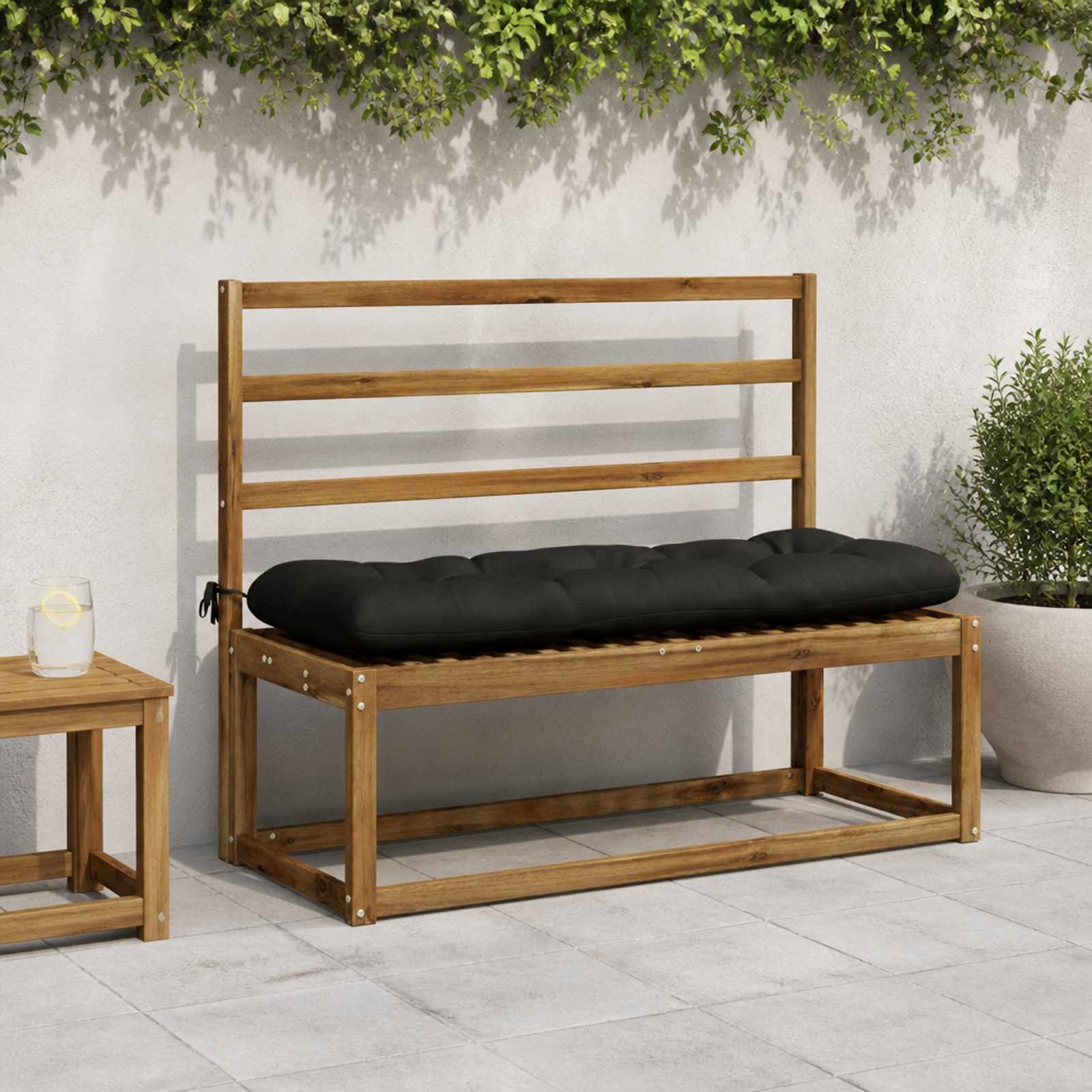 952404_1.jpg vidaXL Vankúš na lavičku VIANEN 100% polyester Čierna 110 x 40 x 12 cm – Obrázok 1