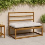 vidaXL Vankúš na lavičku VIANEN 100% polyester Biela 110 x 60 x 12 cm