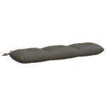 vidaXL Vankúš na lavičku VIANEN 100% polyester Sivá 120 x 30 x 12 cm – Obrázok 2