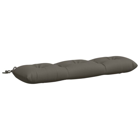 vidaXL Vankúš na lavičku VIANEN 100% polyester Sivá 120 x 30 x 12 cm – Obrázok 2