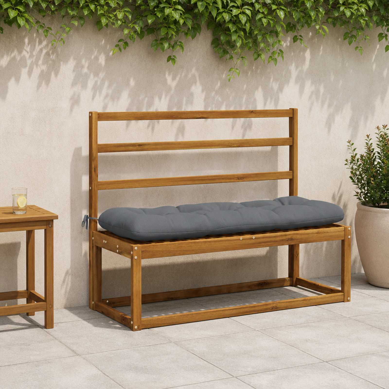 952496_1.jpg vidaXL Vankúš na lavičku VIANEN 100% polyester Modrá 120 x 40 x 12 cm – Obrázok 1
