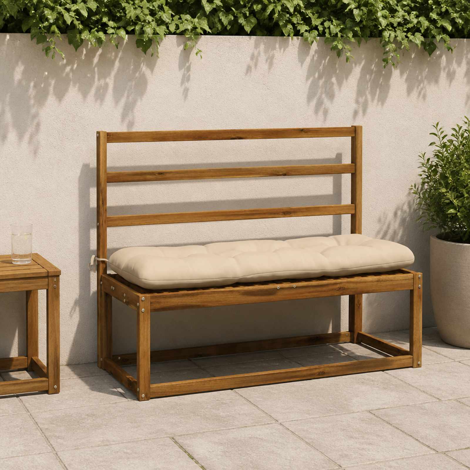 952508_1.jpg vidaXL Vankúš na lavičku VIANEN 100% polyester Krémová – Obrázok 1