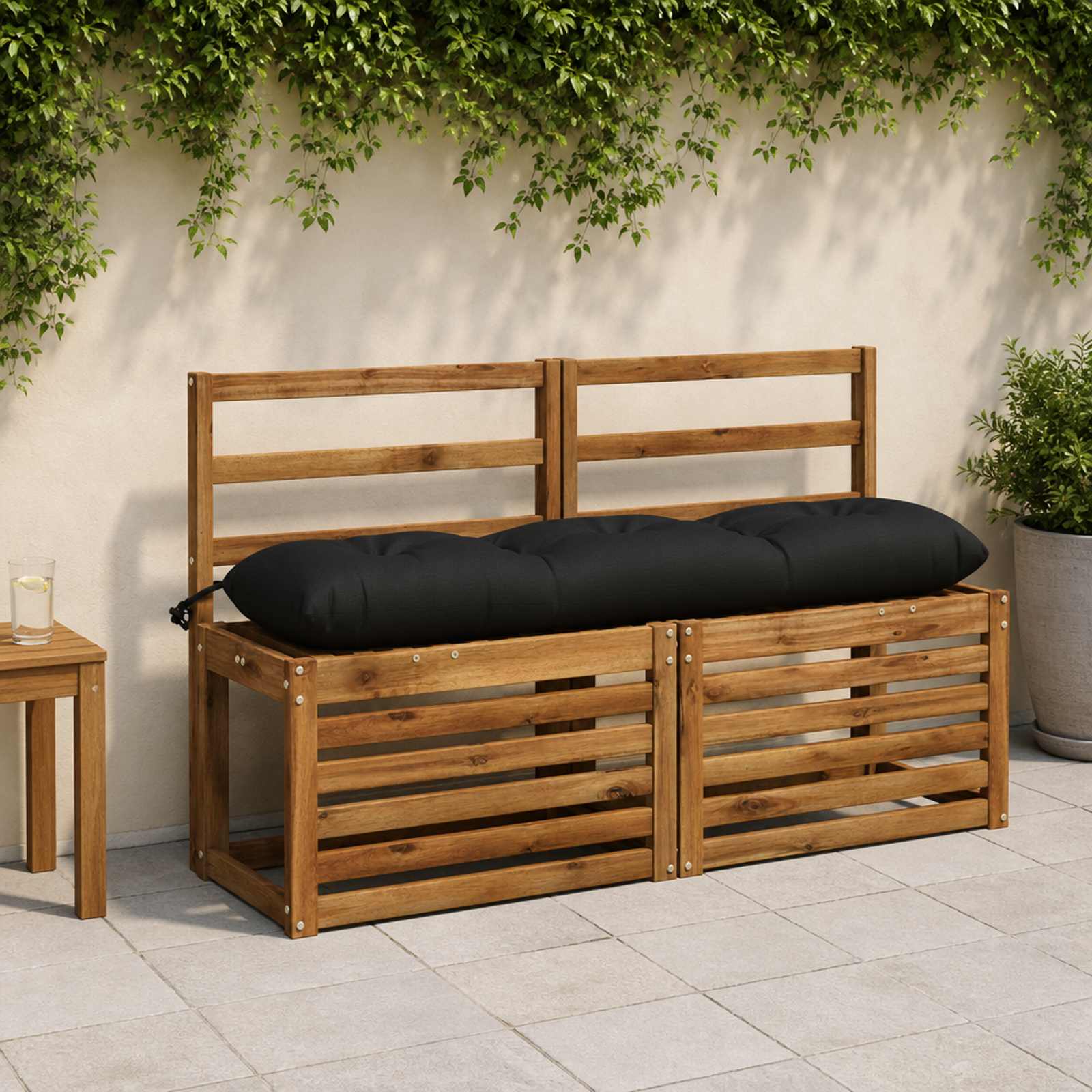 952572_1.jpg vidaXL Vankúš na lavičku VIANEN 100% polyester Čierna 130 x 30 x 12 cm – Obrázok 1