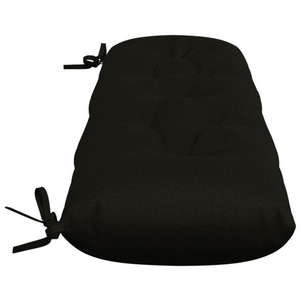 vidaXL Vankúš na lavičku VIANEN 100% polyester Čierna 130 x 30 x 12 cm – Obrázok 4