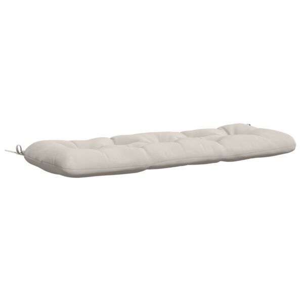vidaXL Vankúš na lavičku VIANEN 100% polyester Biela 130 x 40 x 12 cm – Obrázok 2