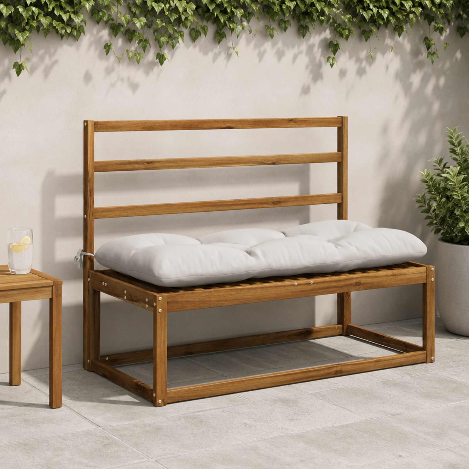952612_1.jpg vidaXL Vankúš na lavičku VIANEN 100% polyester Biela 130 x 50 x 12 cm – Obrázok 1