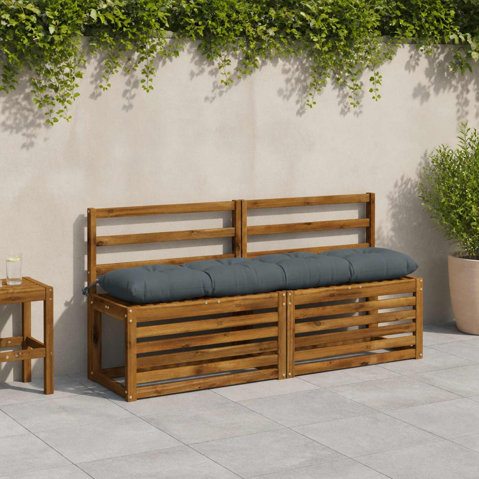 952664_1.jpg vidaXL Vankúš na lavičku VIANEN 100% polyester Modrá 140 x 30 x 12 cm – Obrázok 1