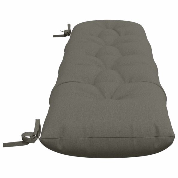 vidaXL Vankúš na lavičku VIANEN 100% polyester Sivá 140 x 30 x 12 cm – Obrázok 3