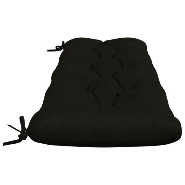 vidaXL Vankúš na lavičku VIANEN 100% polyester Čierna 140 x 40 x 12 cm – Obrázok 4
