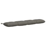 vidaXL Vankúš na lavičku VIANEN 100% polyester Sivá 150 x 30 x 12 cm – Obrázok 2