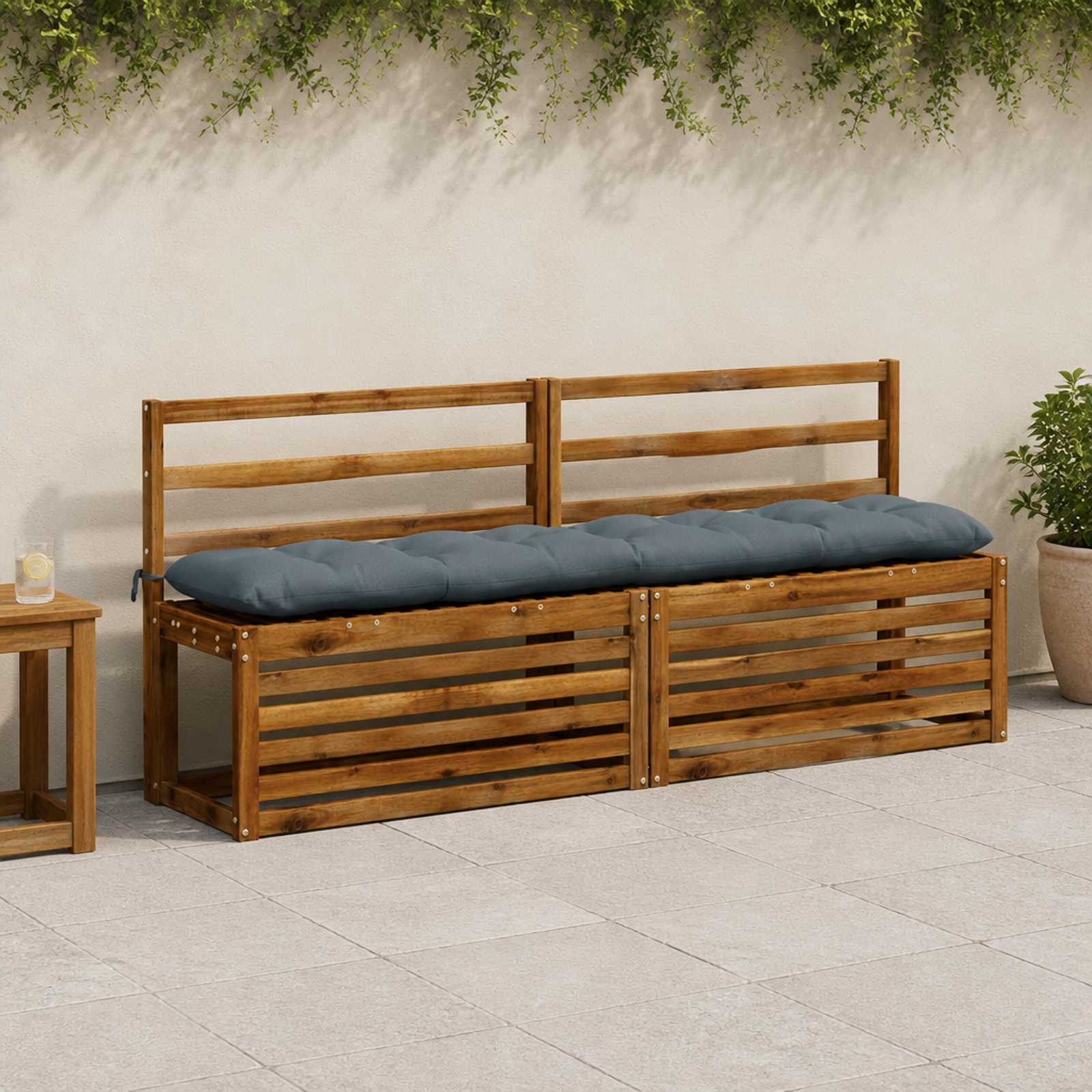 953048_1.jpg vidaXL Vankúš na lavičku VIANEN 100% polyester Modrá 180 x 30 x 12 cm – Obrázok 1