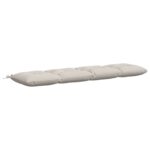 vidaXL Vankúš na lavičku VIANEN 100% polyester Biela 180 x 40 x 12 cm – Obrázok 2