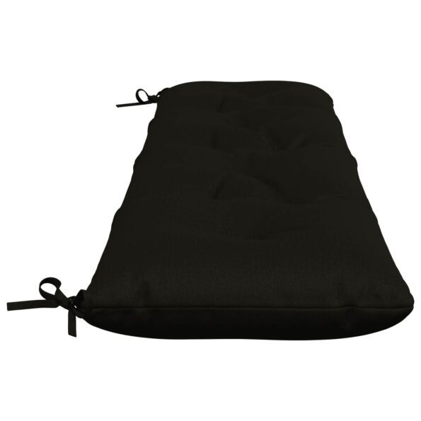 vidaXL Vankúš na lavičku VIANEN 100% polyester Čierna 180 x 40 x 12 cm – Obrázok 4