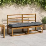 vidaXL Vankúš na lavičku VIANEN 100% polyester Modrá 180 x 50 x 12 cm