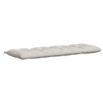 vidaXL Vankúš na lavičku VIANEN 100% polyester Biela 180 x 60 x 12 cm – Obrázok 2