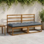 vidaXL Vankúš na lavičku VIANEN 100% polyester Modrá 180 x 60 x 12 cm
