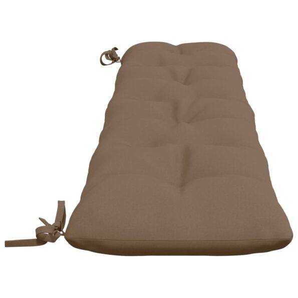 vidaXL Vankúš na lavičku VIANEN 100% polyester Sivohnedá – Obrázok 4