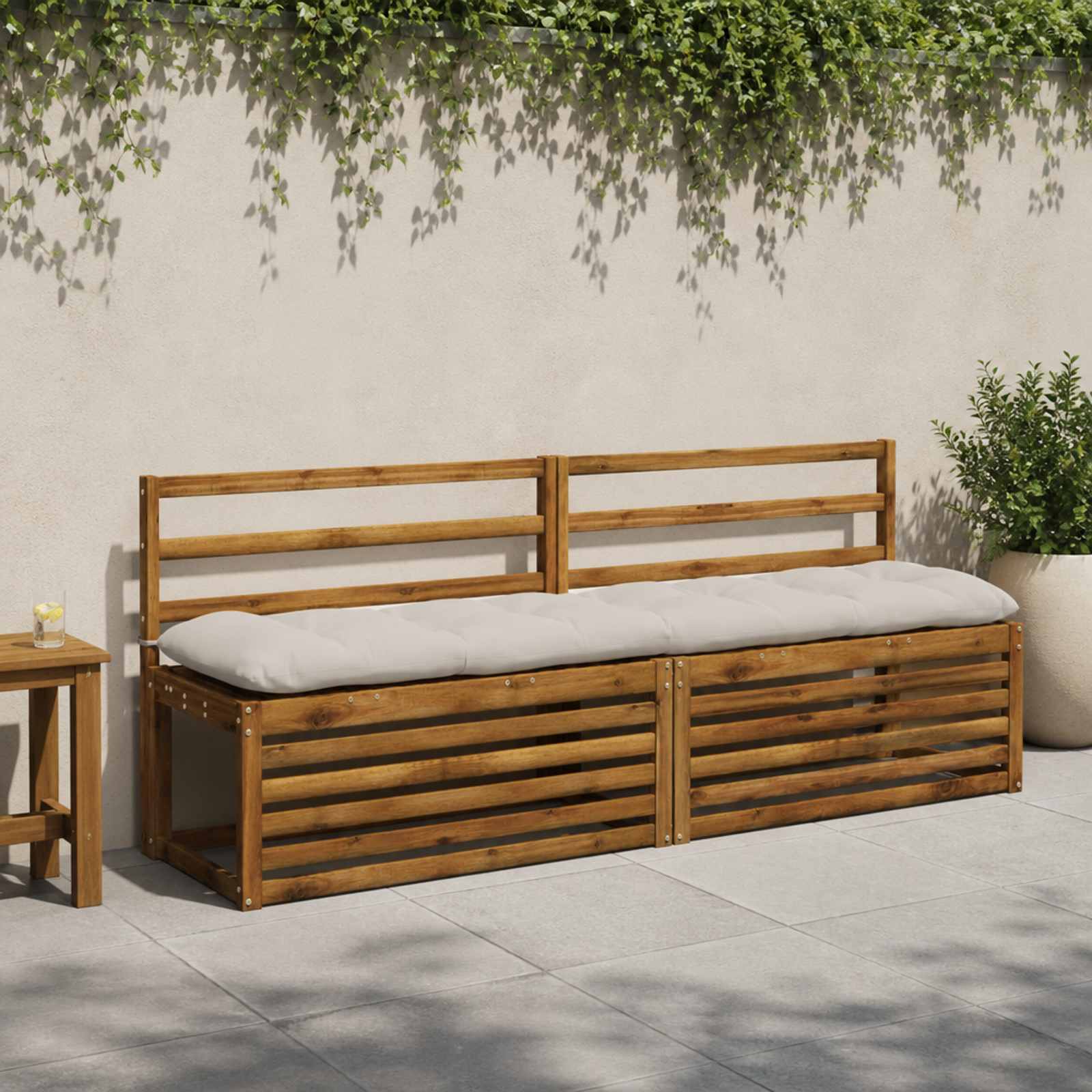 953164_1.jpg vidaXL Vankúš na lavičku VIANEN 100% polyester Biela 190 x 40 x 12 cm – Obrázok 1