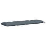vidaXL Vankúš na lavičku VIANEN 100% polyester Modrá 190 x 50 x 12 cm – Obrázok 5