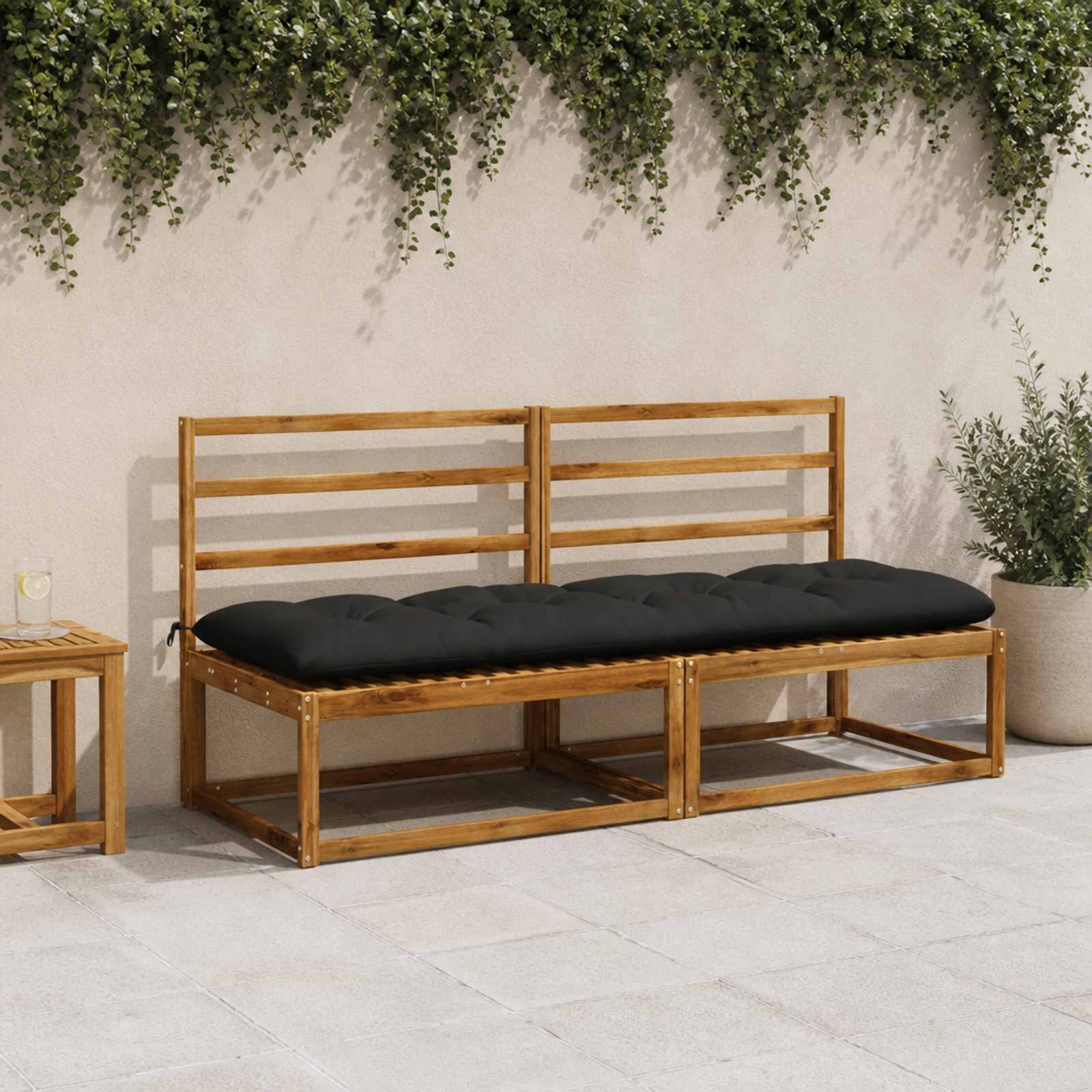 953220_1.jpg vidaXL Vankúš na lavičku VIANEN 100% polyester Čierna 190 x 60 x 12 cm – Obrázok 1