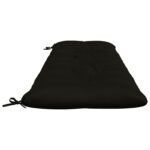 vidaXL Vankúš na lavičku VIANEN 100% polyester Čierna 190 x 60 x 12 cm – Obrázok 4
