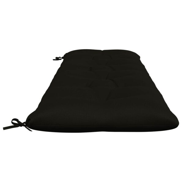 vidaXL Vankúš na lavičku VIANEN 100% polyester Čierna 190 x 60 x 12 cm – Obrázok 4