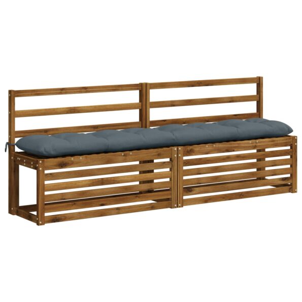 vidaXL Vankúš na lavičku VIANEN 100% polyester Modrá 200 x 30 x 12 cm – Obrázok 3