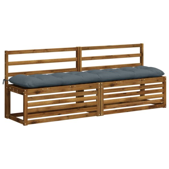 vidaXL Vankúš na lavičku VIANEN 100% polyester Modrá 200 x 40 x 12 cm – Obrázok 3