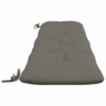 vidaXL Vankúš na lavičku VIANEN 100% polyester Sivá 200 x 40 x 12 cm – Obrázok 4