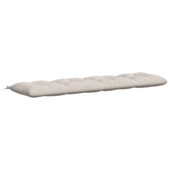 vidaXL Vankúš na lavičku VIANEN 100% polyester Biela 200 x 50 x 12 cm – Obrázok 2