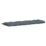 vidaXL Vankúš na lavičku VIANEN 100% polyester Modrá 200 x 50 x 12 cm – Obrázok 2