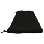 vidaXL Vankúše na lavičku VIANEN 2 ks 100% polyester Čierna – Obrázok 4