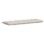 vidaXL Vankúš na lavičku VIANEN 100% polyester Biela 200 x 60 x 12 cm – Obrázok 2