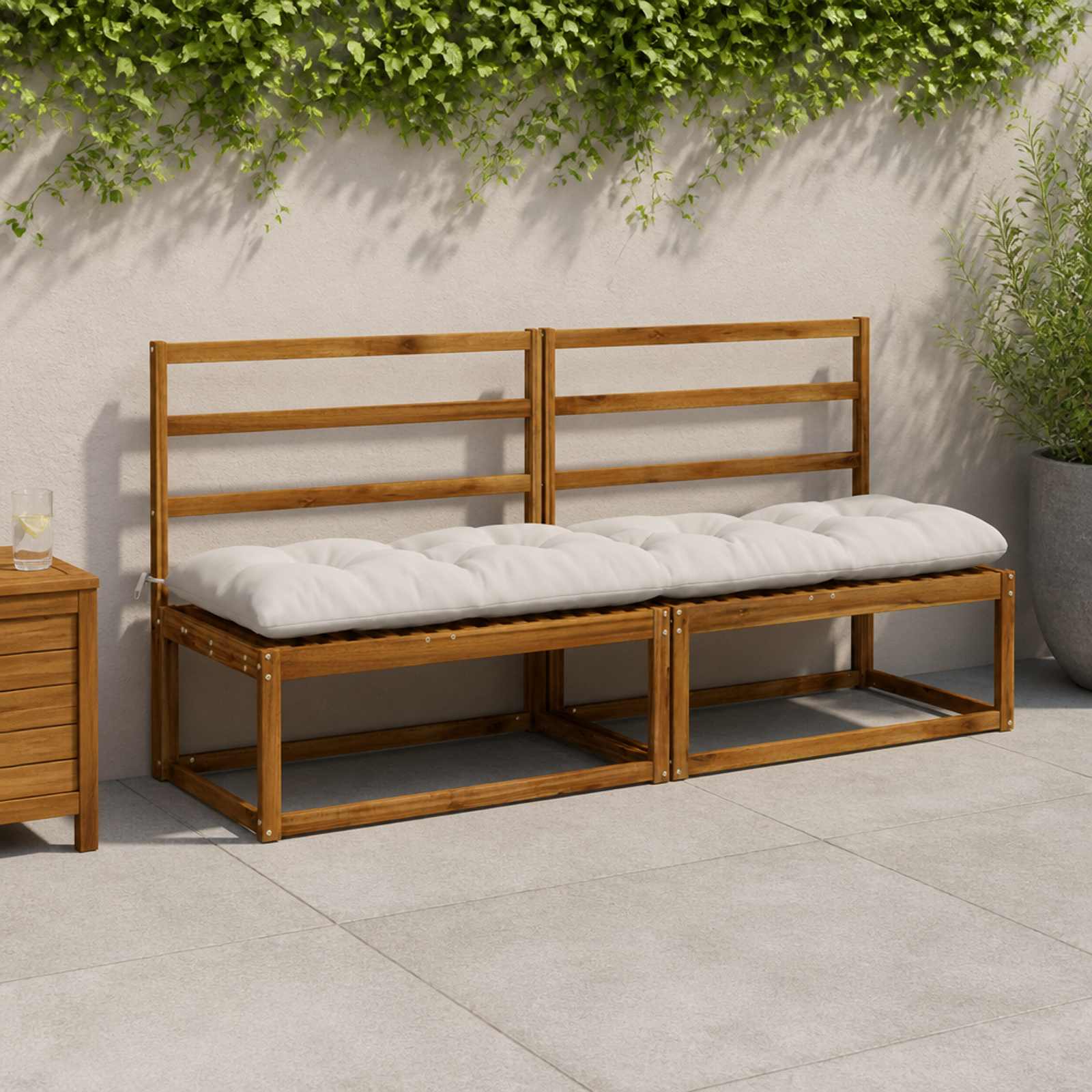 953309_1.jpg vidaXL Vankúše na lavičku VIANEN 2 ks 100% polyester Biela – Obrázok 1