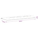 vidaXL Vankúš na lavičku VIANEN 100% polyester Modrá 200 x 60 x 12 cm – Obrázok 9